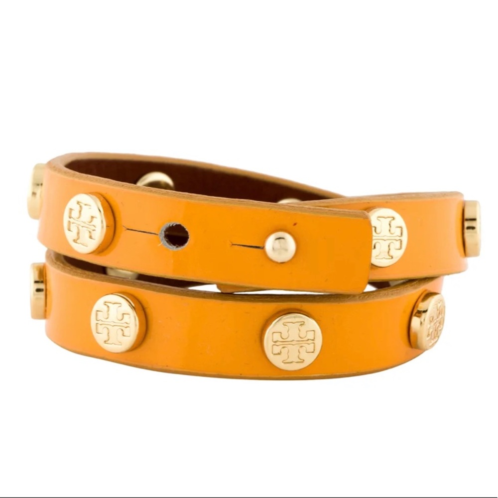 Tory Burch Logo Stud Wrap Bracelet